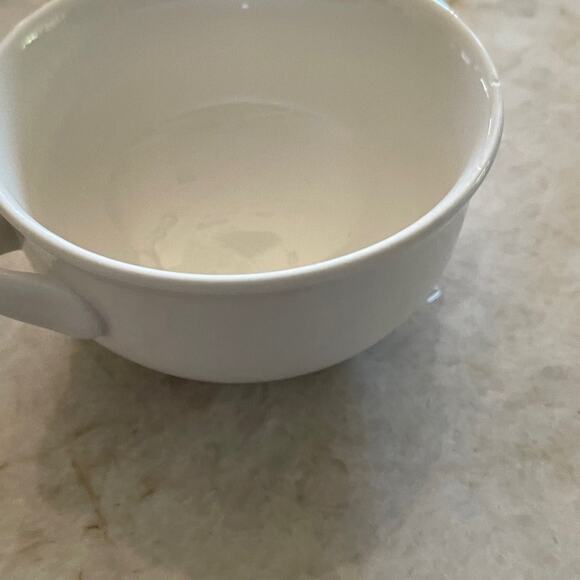 Villeroy & Boch white porcelain soup bowl double handles 4-1/4” - Picture 12 of 13
